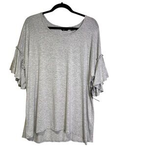 GNW Women’s L NWT Heather Gray Short Sleeve Knit Top